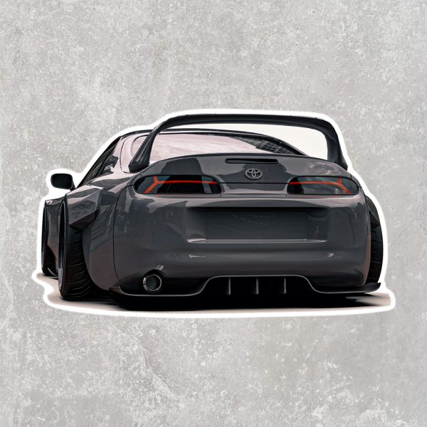Toyota Supra MKIV Sticker (3″ x 2″) BradBuilds